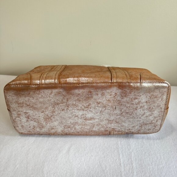 FRYE NWT Melissa Shopper Tote in Silver Multi - Picture 3 of 14